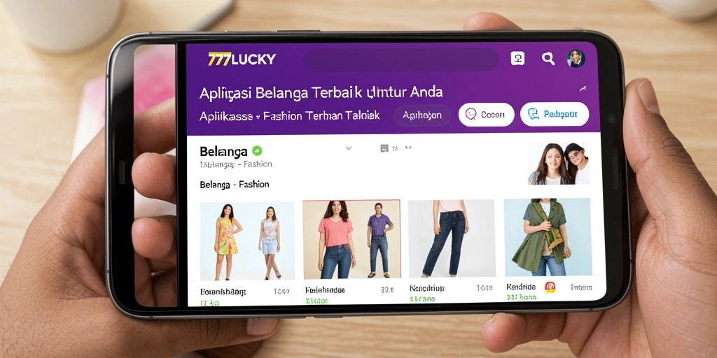 Tampilan antarmuka aplikasi 777LUCKY yang modern dan menarik.