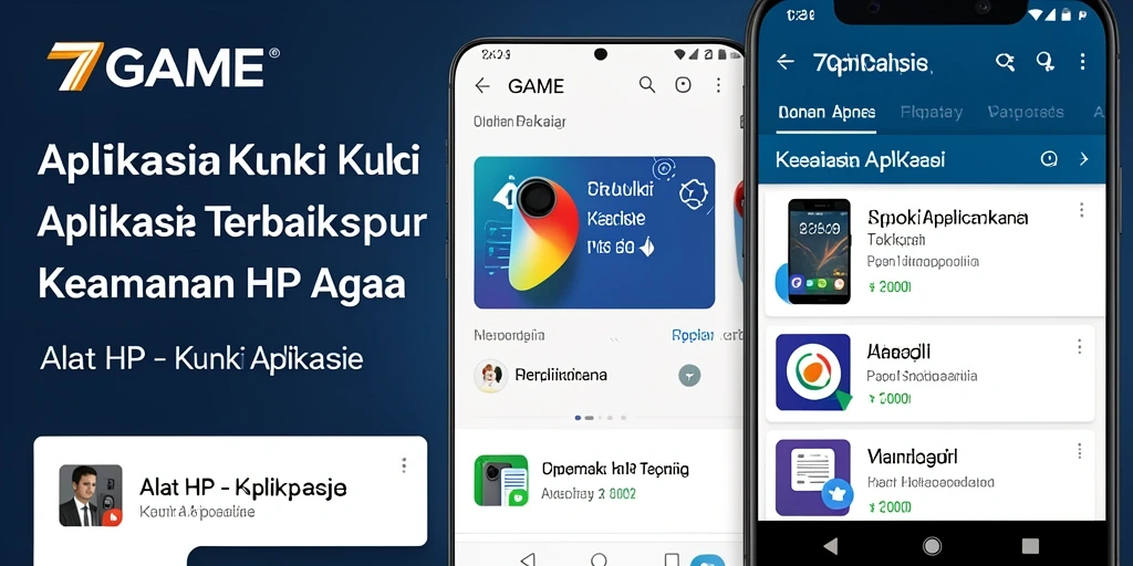 Tampilan antarmuka utama dari aplikasi Kunci Aplikasi 7GAME.