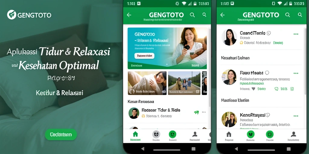 Antarmuka GENGTOTO memudahkan relaksasi dan tidur nyenyak.