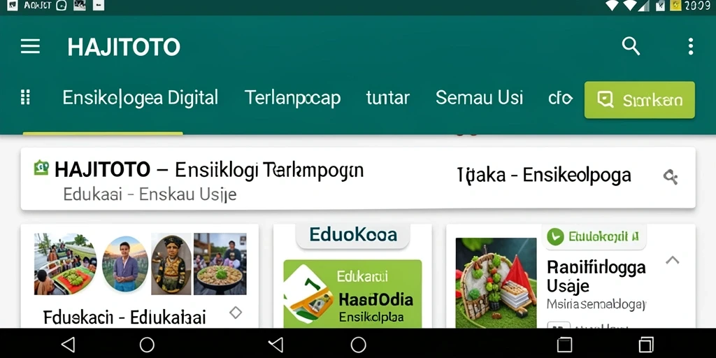 Tampilan antarmuka aplikasi HAJITOTO yang menarik dan informatif.