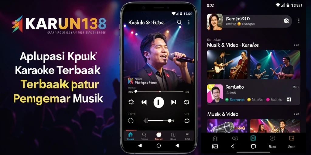 Antarmuka sederhana dan intuitif untuk pengalaman Karaoke.