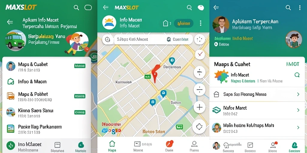 Antarmuka paling baru dari MAXSLOT menampilkan informasi kemacetan secara jelas.