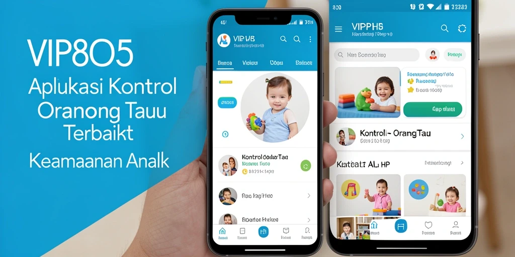 Antarmuka aplikasi VIP805 yang intuitif untuk kontrol orang tua.