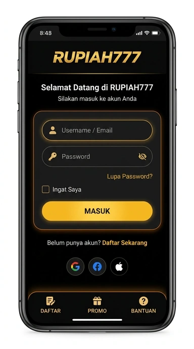 Masuk Akun Rupiah777 untuk Pengguna Android